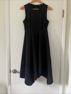Ella Rafaella Elegant Black Sleeveless Fit-and-Flare Dress